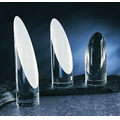 10" Slant Cylinder Optical Crystal Award